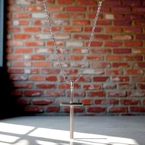 Kendra Scott Cross Charm Pendant Necklace in Sterling Silver